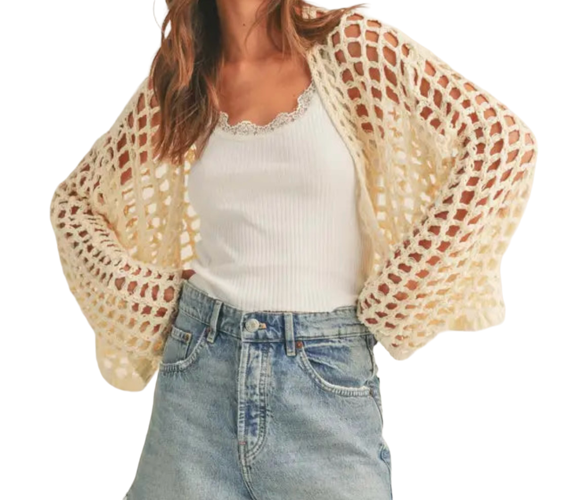 Ceris Crochet Cardigan
