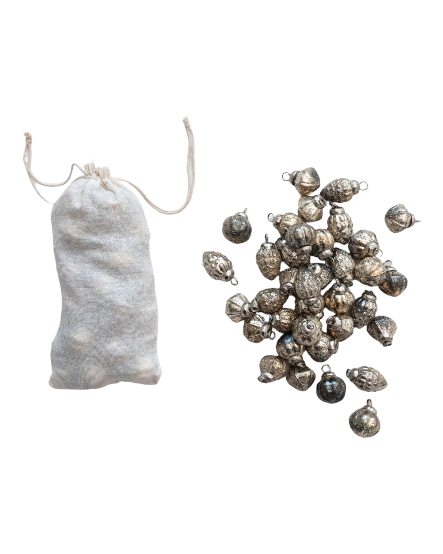 Pewter Glass Ornaments