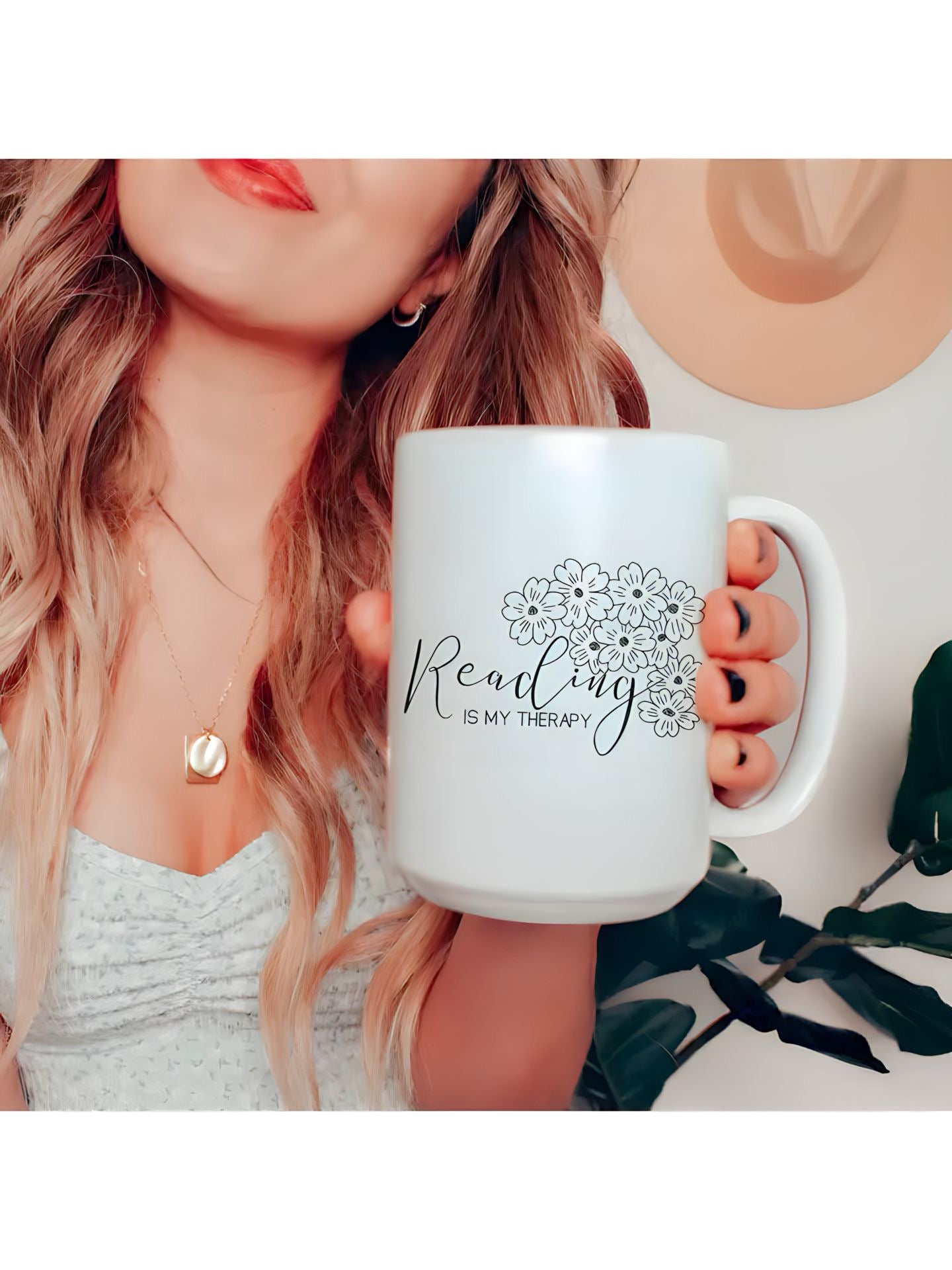 Reading Is My Therapy Coffee Mug