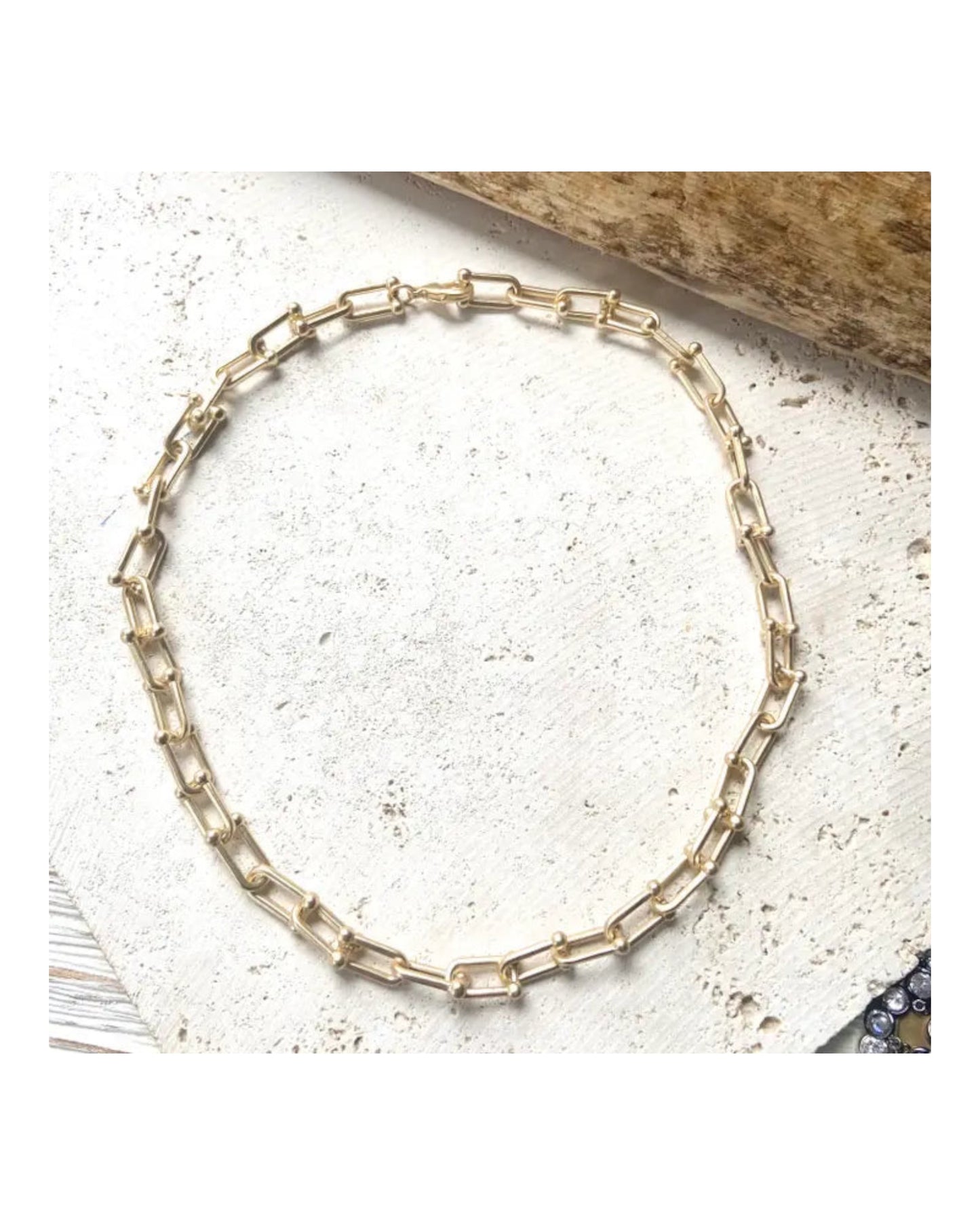 Matte Paperclip Necklace