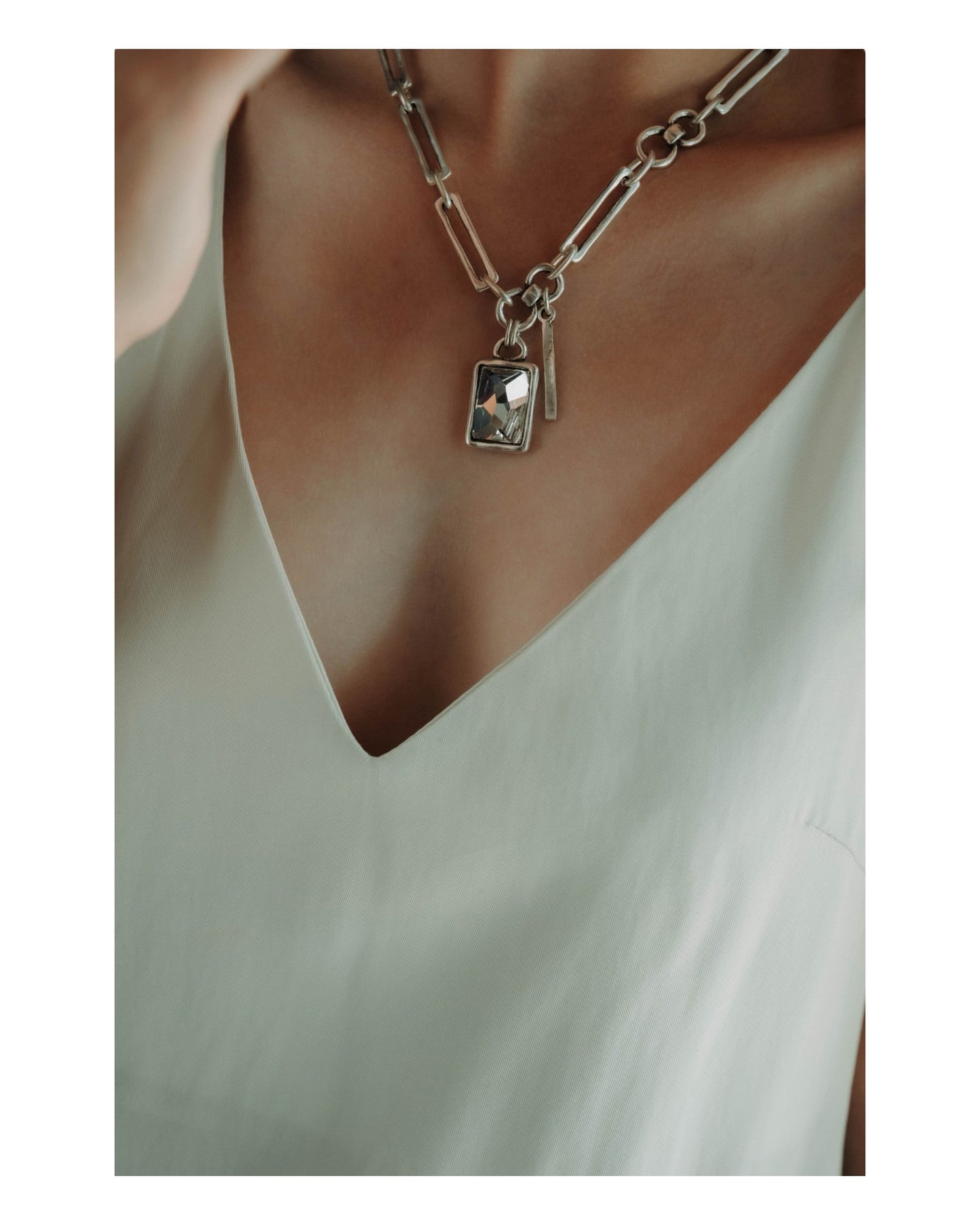 Zaya Pewter Necklace