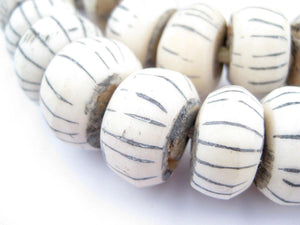 Watermelon Bone Beads
