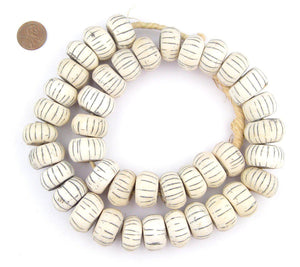 Watermelon Bone Beads