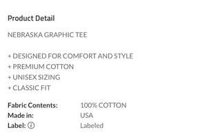 Nebraska Tee