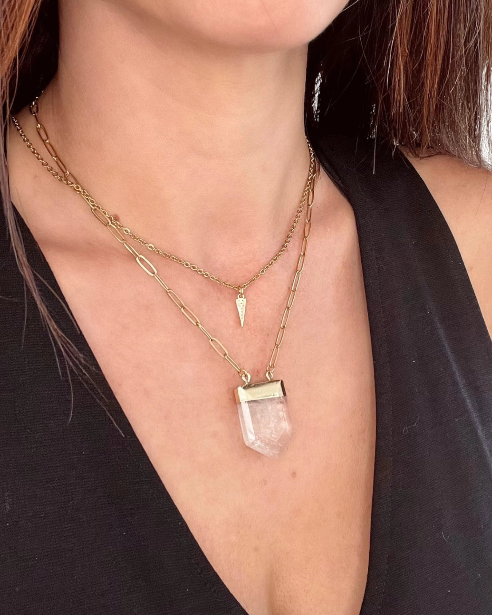 Arrow Quartz Necklace