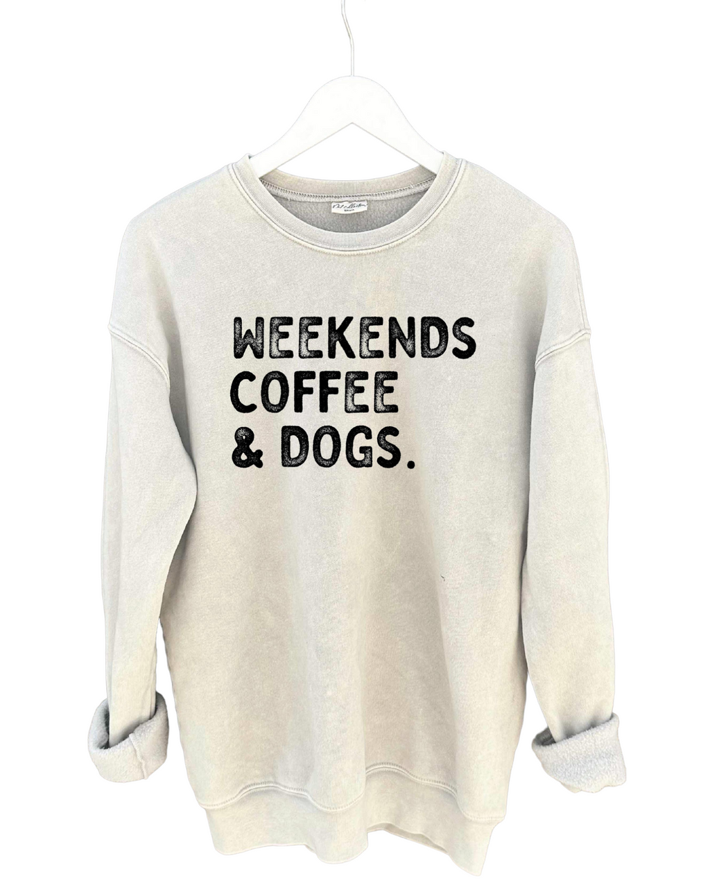 Weekend & Dogs Sweatshirt |XL|W-White Dove : XL