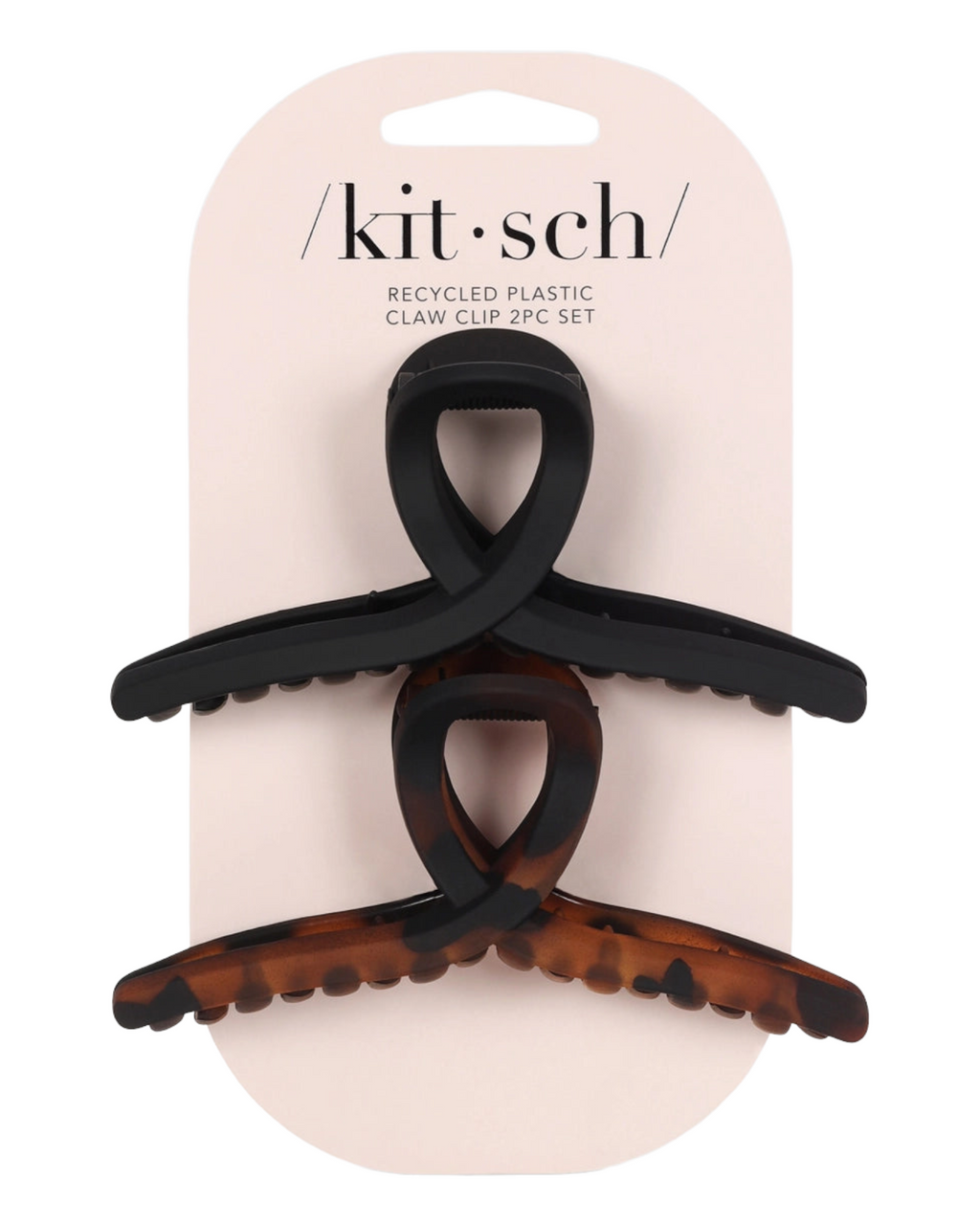 Large Loop Claw Clips |Black &T-Black & Tort