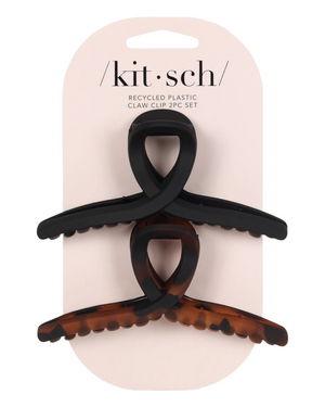 Large Loop Claw Clips |Black &T-Black & Tort