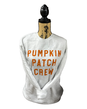 Pumpkin Patch Sweatshirt |XL-White Heathe : XL