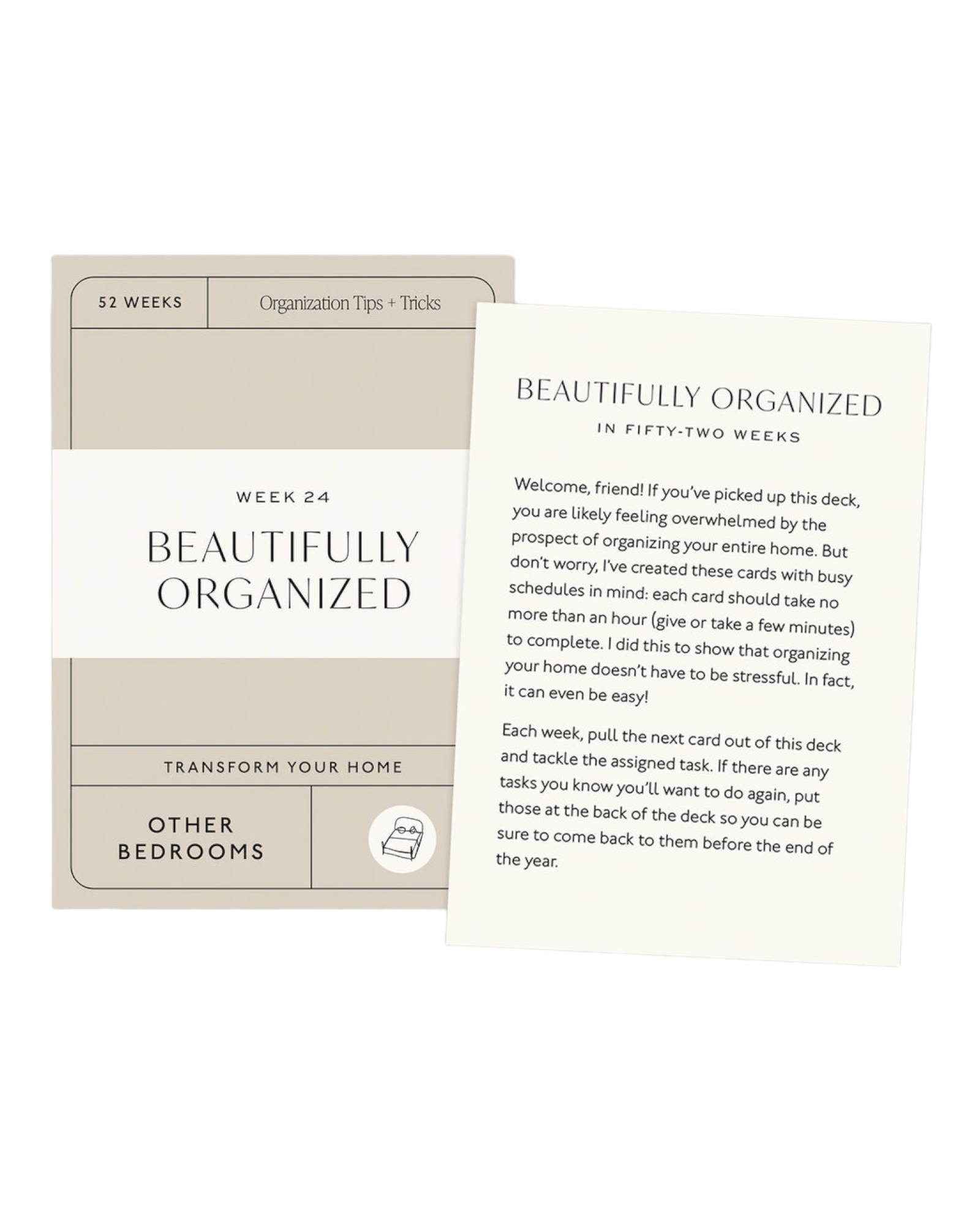 Beautifully Organized Card Deck