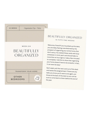 Beautifully Organized Card Deck