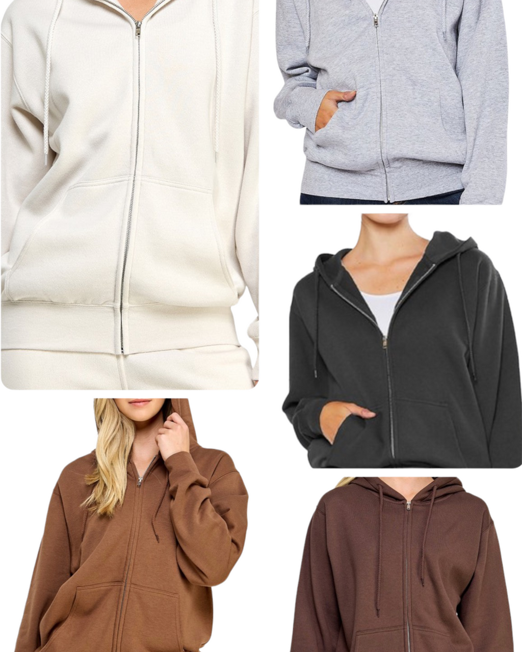 Boyfriend Zip Up Sweatshirt