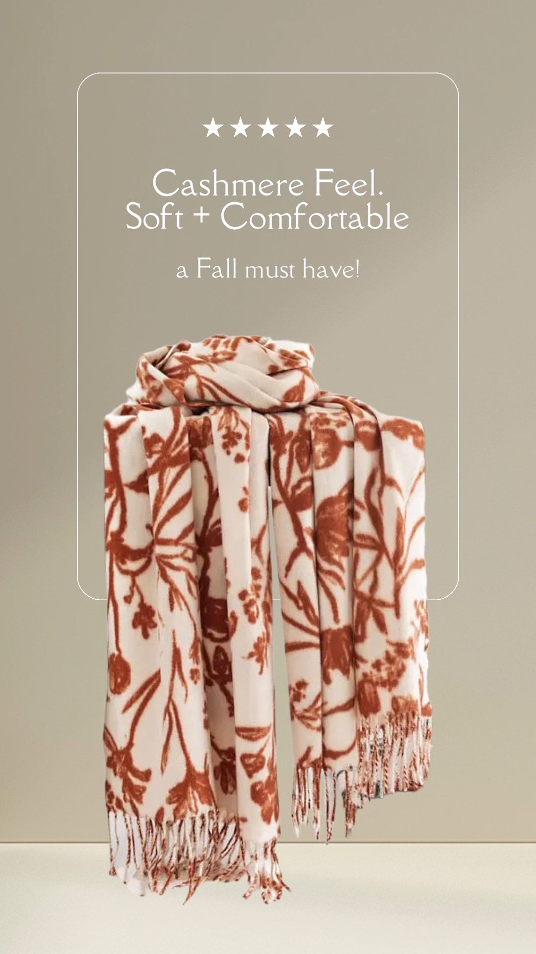 Scravii Floral Scarf