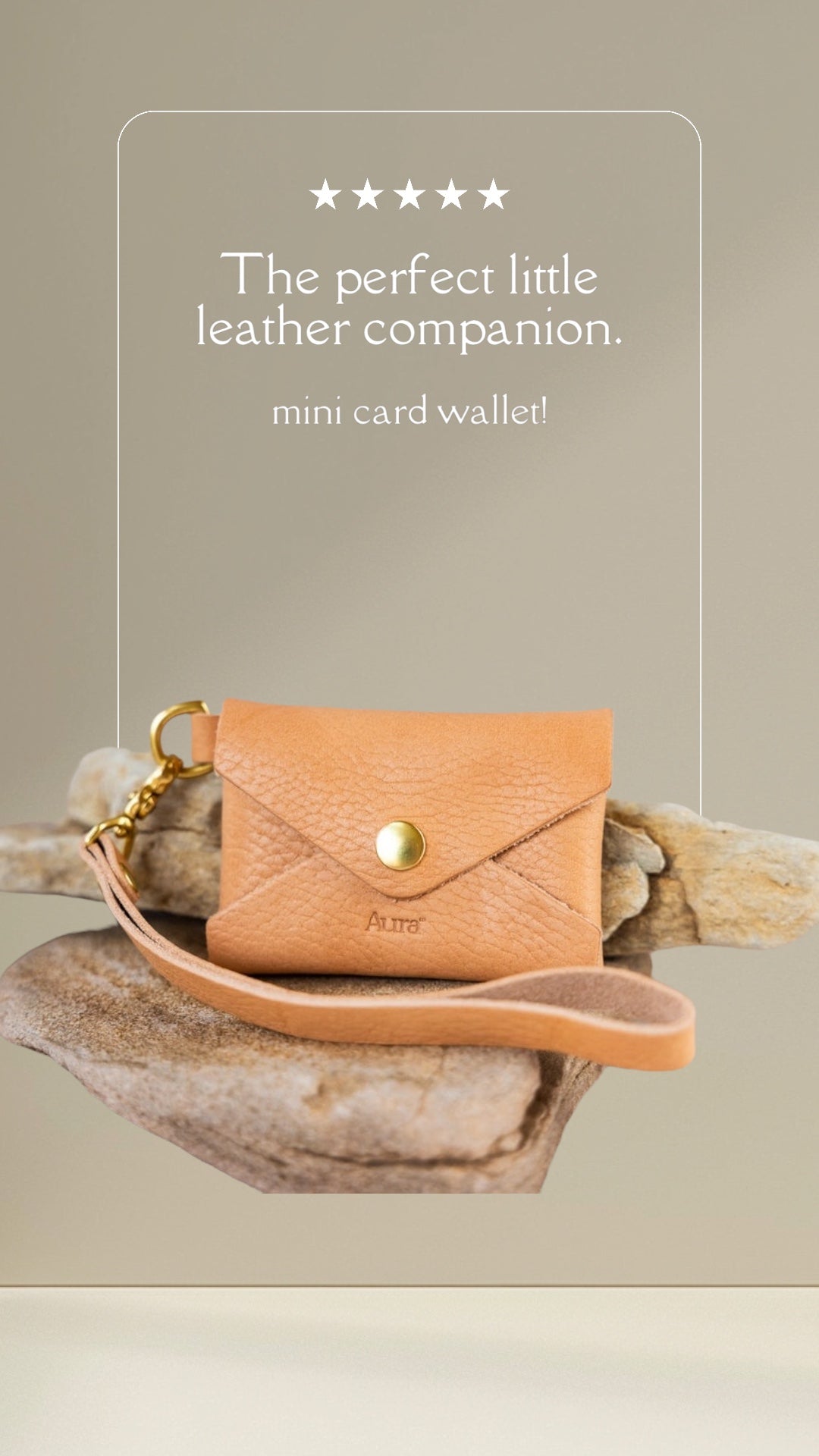 Wristlet Card Wallet/Russet