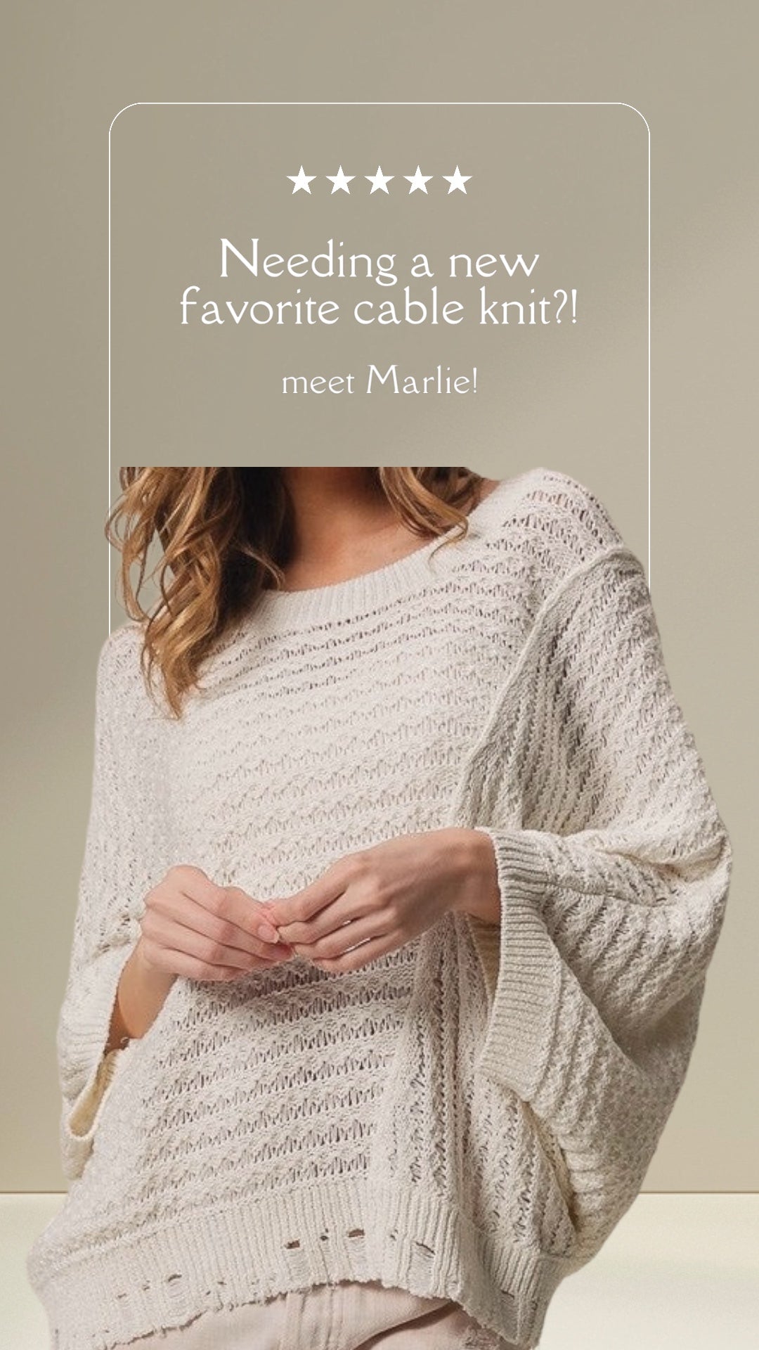 Marlie Cable Knit