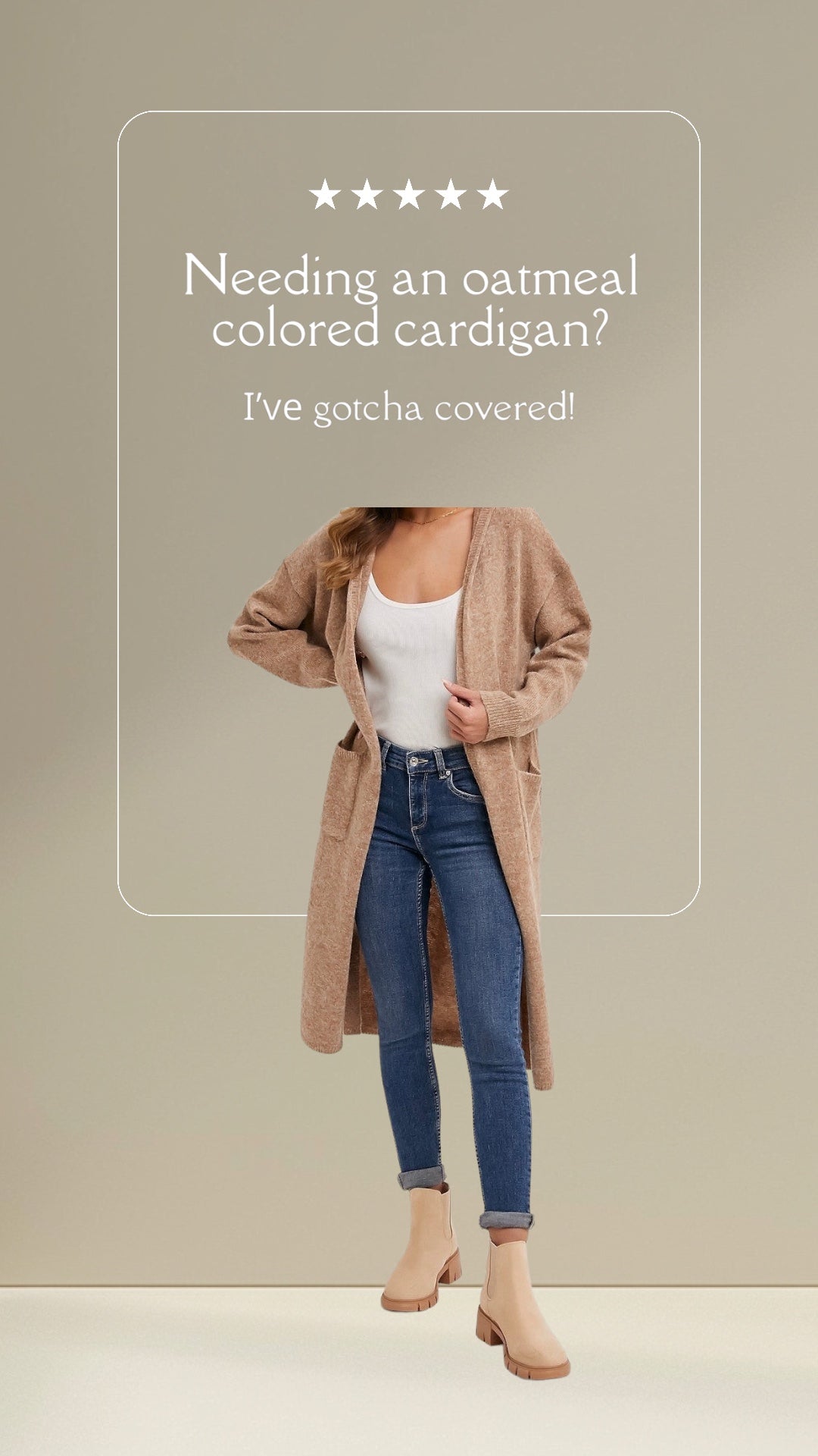 Nelly Cardigan/Oatmeal