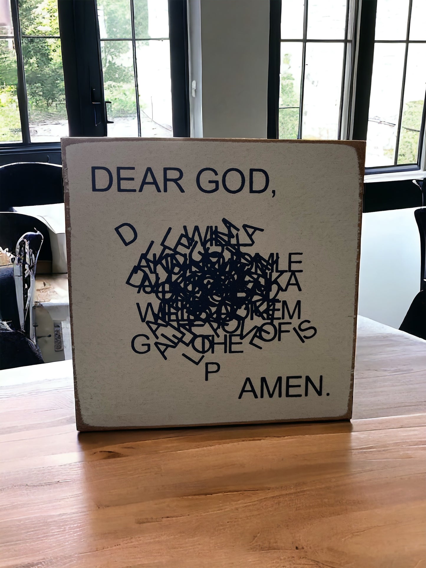 Dear, God Amen Sign