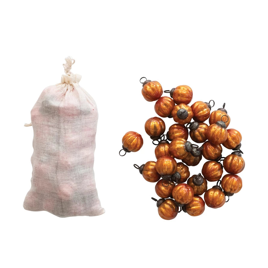 Orange Glass Ornaments