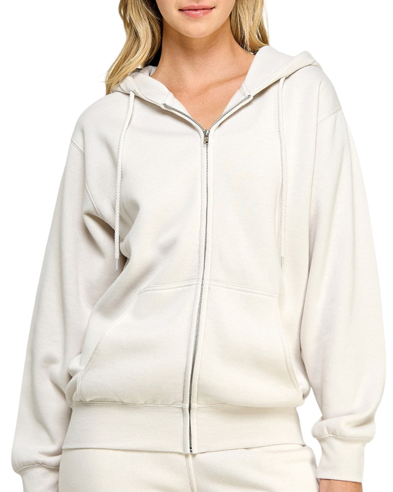 Boyfriend Zip Up Sweatshirt