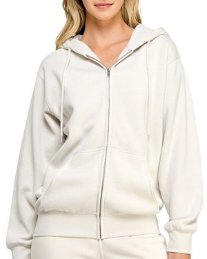 Boyfriend Zip Up Sweatshirt