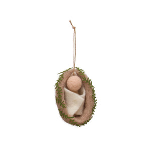 Felt Baby Jesus Ornament