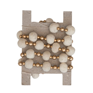 72'' Wool & Bead Garland